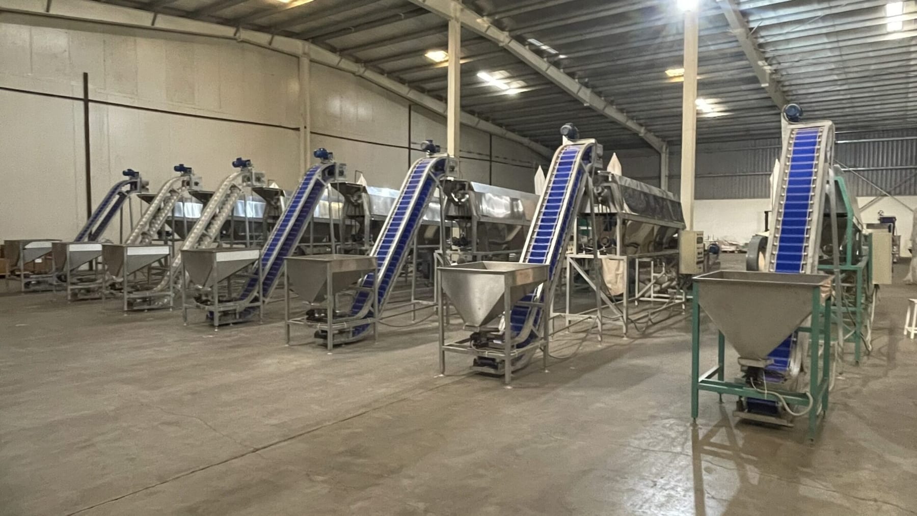 Inside a TTQ cashew processing factory