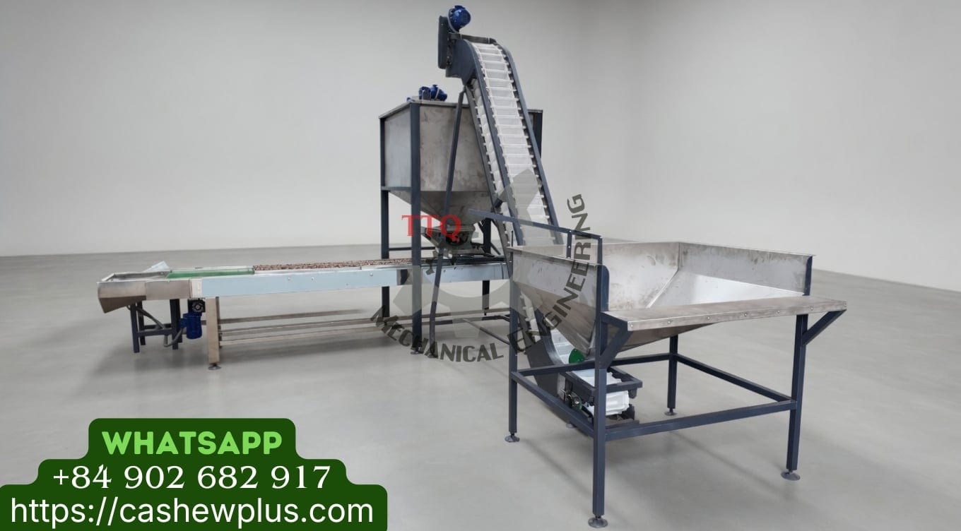 Cashew nut tray filling machine